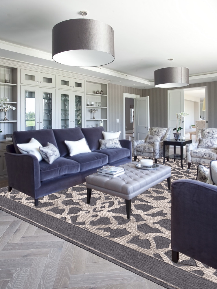 rug sizing in a living room