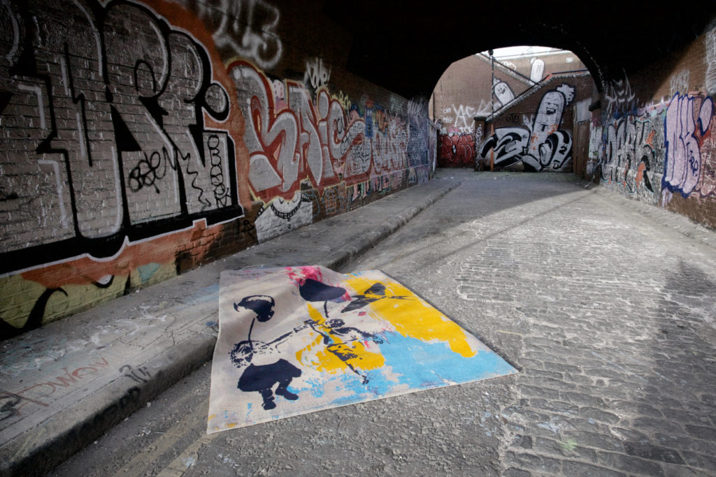 Street Art Park Life Designer Rug by Bazaar Velvet