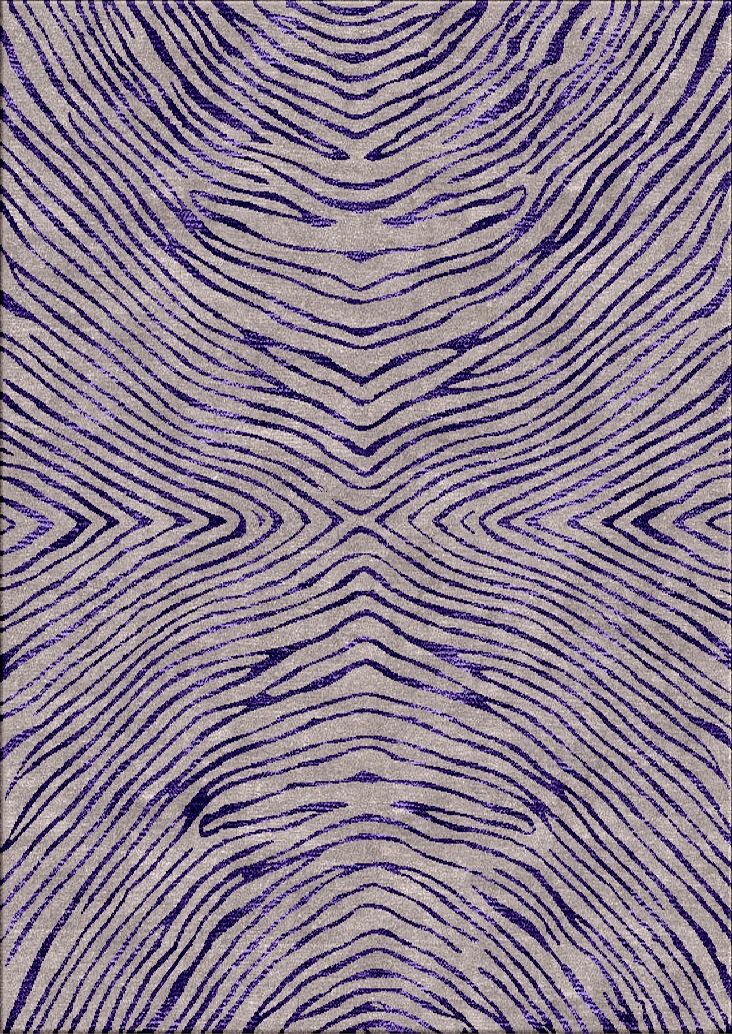 contemporary rug animal print