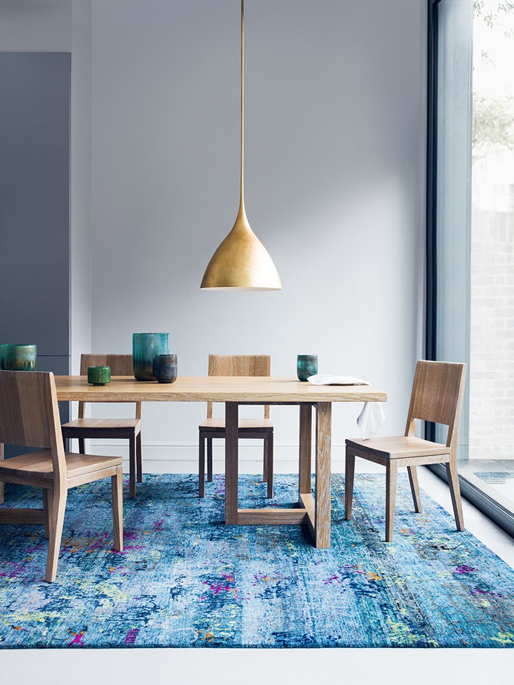 Organic Abrash Wool Rug | Bazaar Velvet