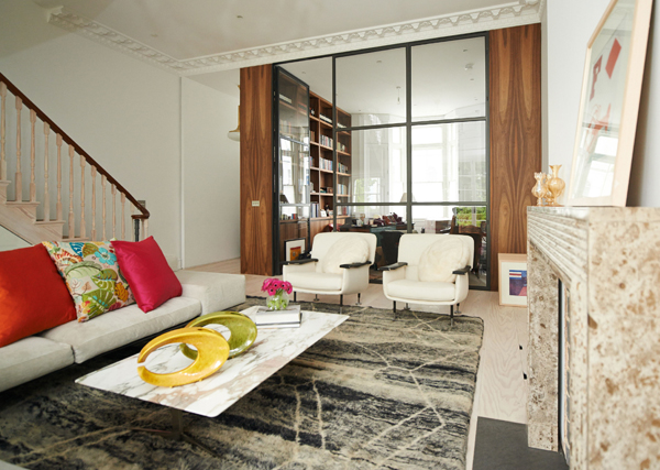 berber rug by bazaar velvet in living room