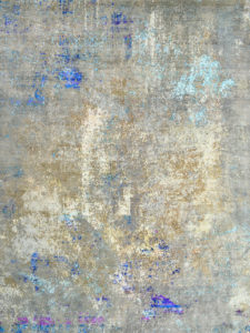 multi coloured abstract rug