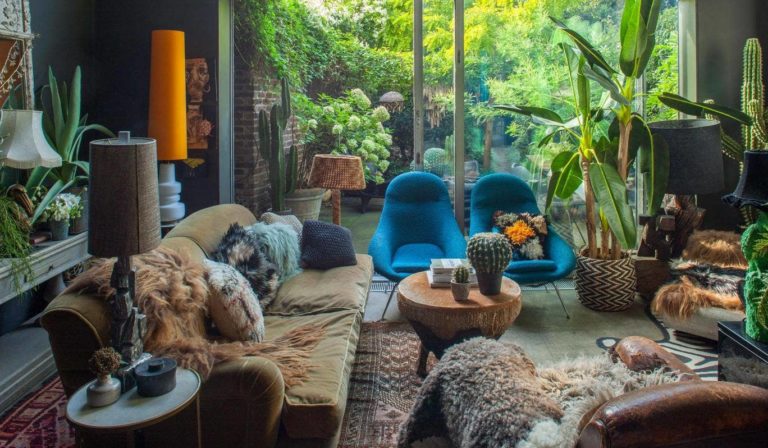 abigail ahern interior design with plants