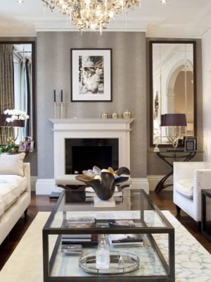 Silk Web Ivory Silver Bespoke Rug Kathryn Levitt Design