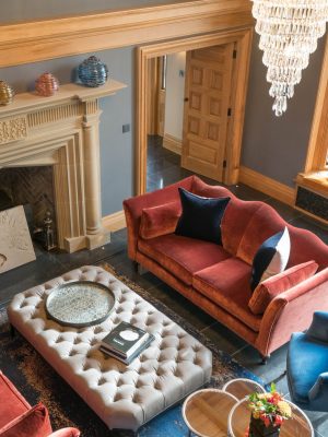 blur luxury rug in manor house by anne haimes interiors