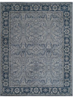 Akbar Hand Knotted Grey Rug