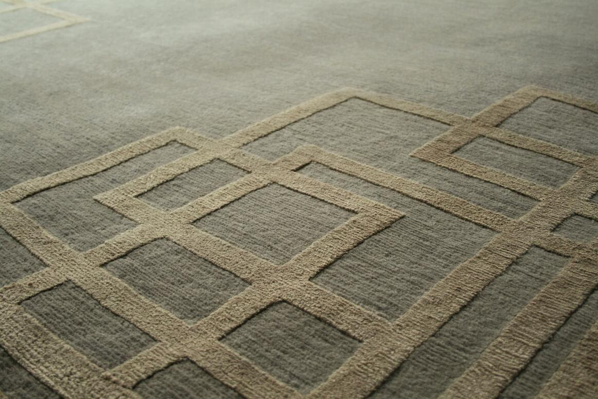 contemporary rug close up