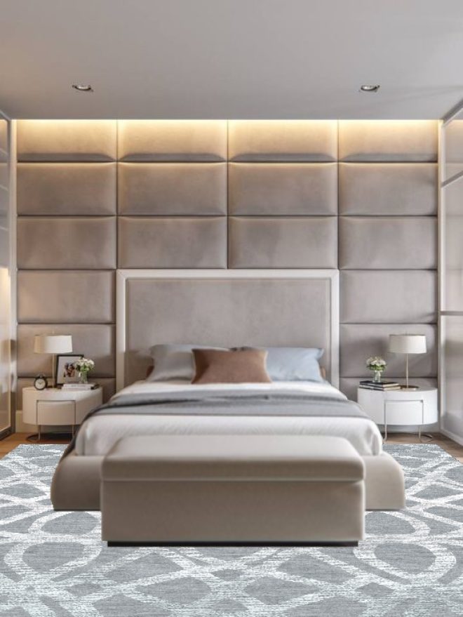 Blenheim Silver Frost - Large Rug - bazaar velvet