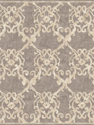 contemporary rug with large scale classic design