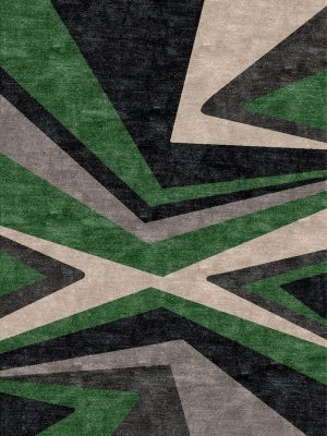 Starburst Rug - Green