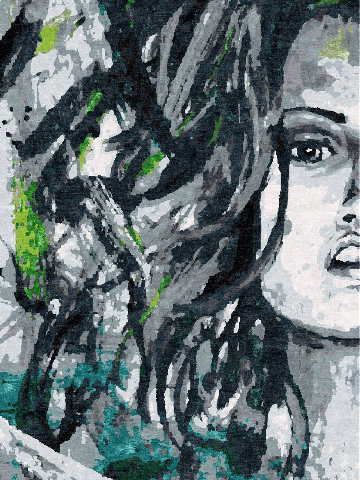 Amelia Rug - Green 180x120cm