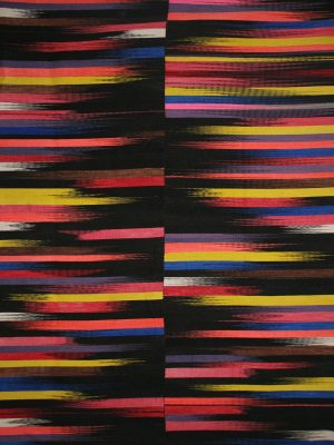 Gum Gum Flatweave Rug - Multi with Black