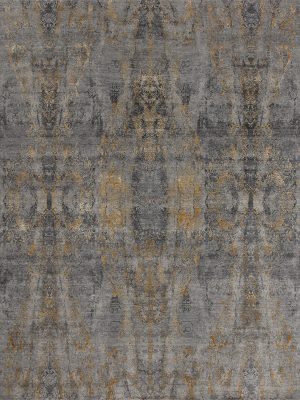 Visual Rug - Charcoal Gold
