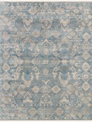Sapphire Ardabil Rug - Silver Sand