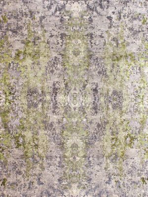 Opulence Tabriz Rug - Silver Green