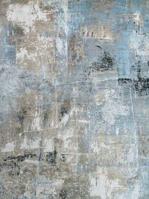 Texture Brushstrokes Rug - Sky