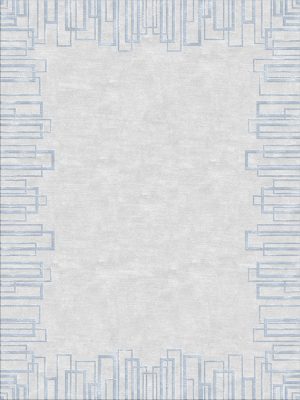 Skyscrapers Rug - Baby Blue