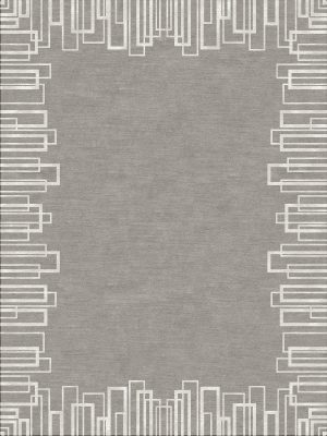 Skyscrapers Rug - Warm Grey