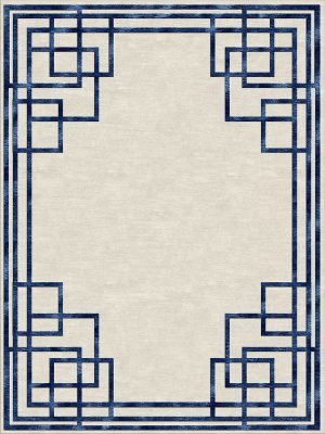 Rockefeller Rug - Ivory Blue