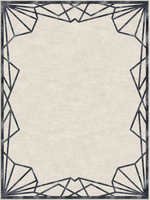 Shards Rug - Ivory Charcoal
