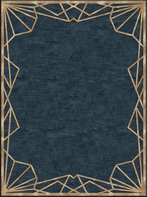 Shards Rug - Navy Gold