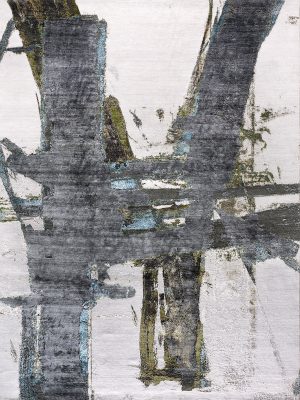 Block No.08 Rug - GreenRust on PaleGrey 300x240cm