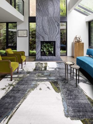 block no.8 rug in sitting room