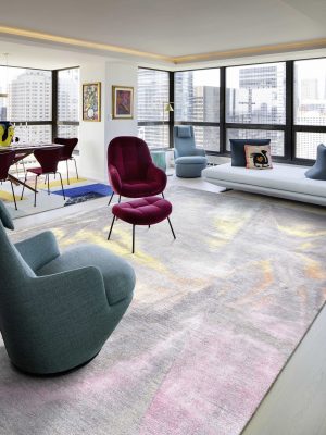 Folding Sky Rug - Modern Apartment
