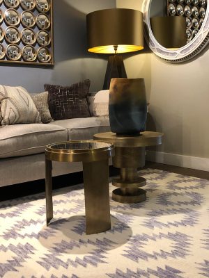 geometric kelim in living room