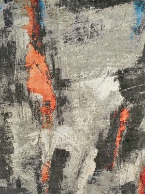 Lava Rug - Orange Black 240x170cm