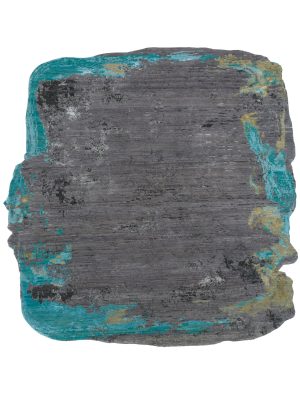 Organic Form Rug - Frost Grey Cool Aqua