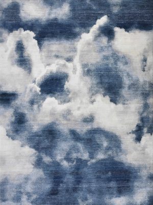 Summer Sky Clouds Rug